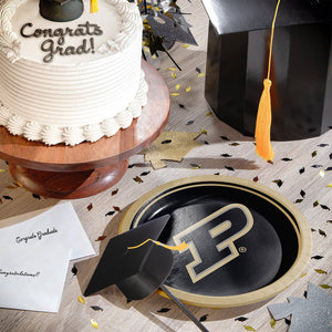 Purdue Boilermakers NCAA Round Paper Plates, 10