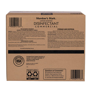 Member's Mark Commercial  Disinfectant, Lemon Scent, 1 gal., Choose Pack Size