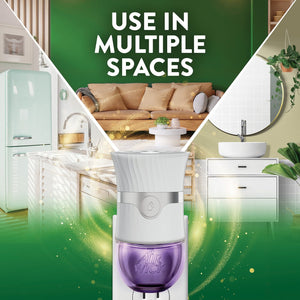 Air Wick Plug In Essential Oil Air Freshener Refills, Lavender & Chamomile, 9 refills