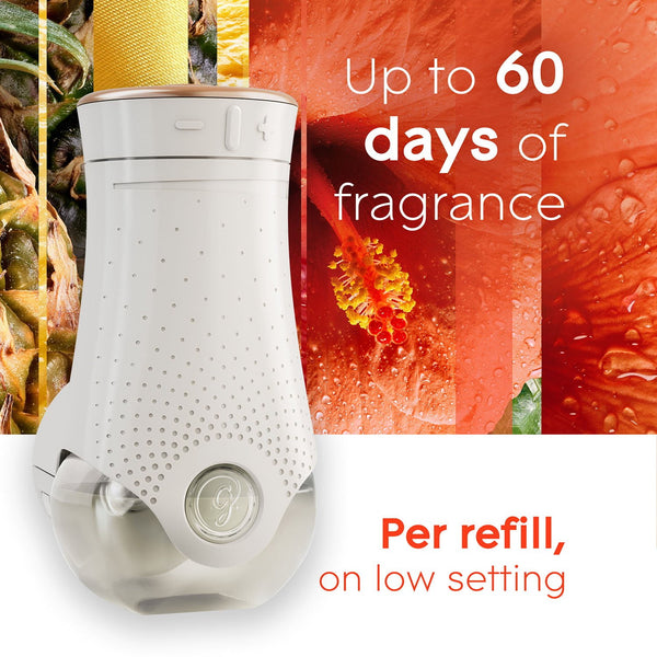 Glade PlugIns Scented Oil, Hawaiian Breeze, 1 Warmer + 9 Refills