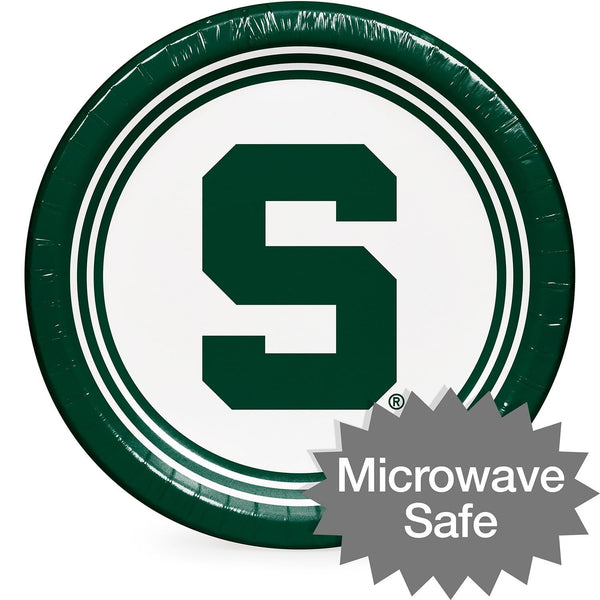 Michigan State Spartans NCAA Round Paper Plates, 10