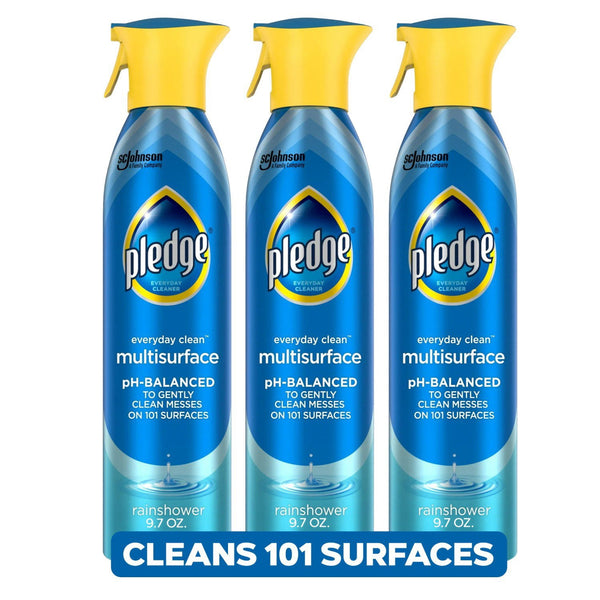 Pledge Multisurface Cleaner, Rainshower, 3 ct., 29 oz.