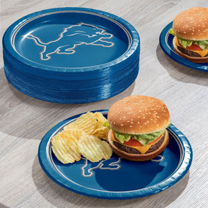 Detroit Lions NFL Round Paper Plates, 10
