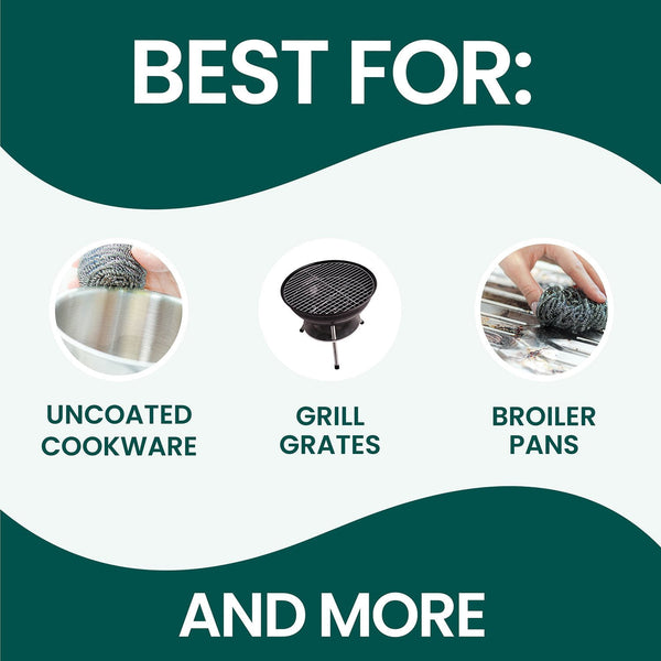 Scotch-Brite Stainless Steel Extra Large Scrubbers,16 ct.