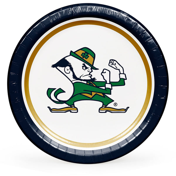 Notre Dame Fighting Irish NCAA Round Paper Plates, 10