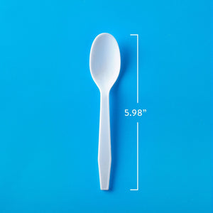 Member's Mark Heavyweight White Plastic Spoons, 600 ct.