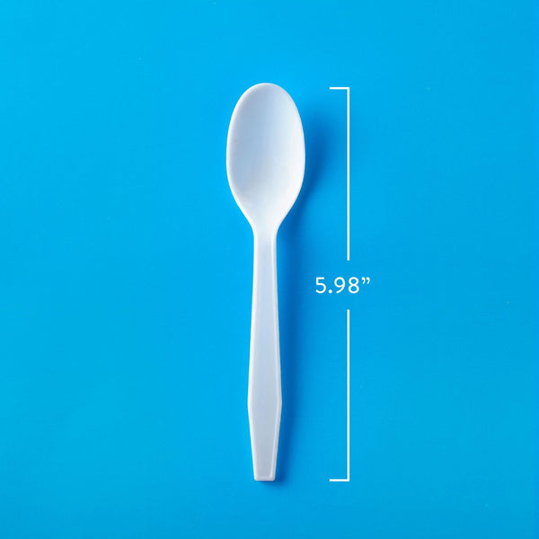 Member's Mark Heavyweight White Plastic Spoons, 600 ct.