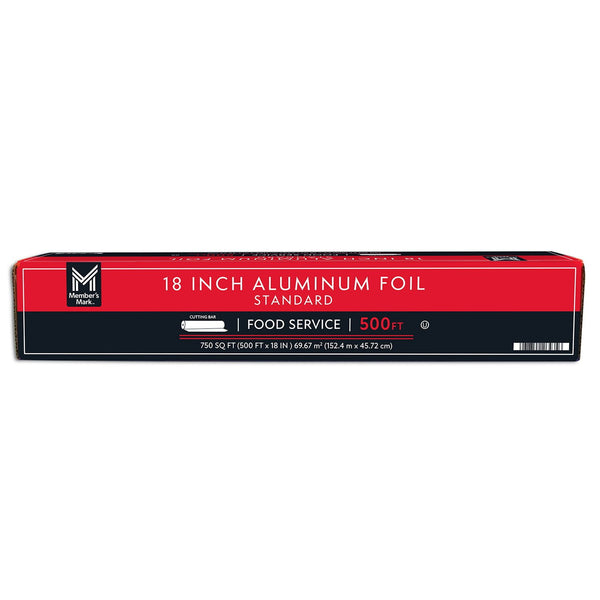 Member's Mark Standard Foodservice Aluminum Foil 18" x 500 ft.