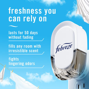 Febreze Plug Air Freshener, Mediterranean Lavender + Linen & Sky, 5 refills, 4.35 fl. oz.