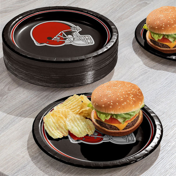 Cleveland Browns NFL Round Paper Plates, 10