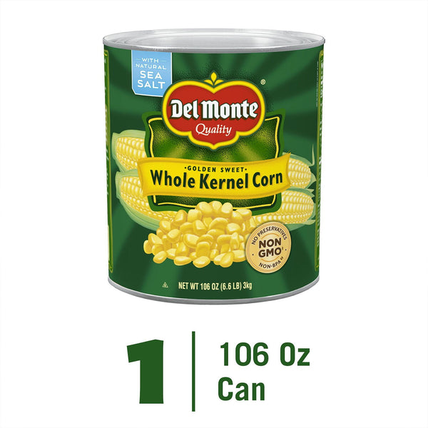 Del Monte Whole Kernel Corn, 106 oz.