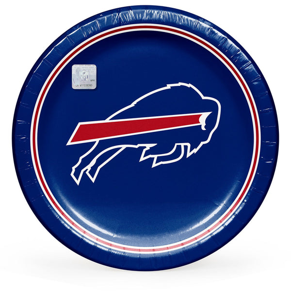Buffalo Bills NFL Round Paper Plates, 10