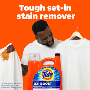 Tide Ultra Oxi Boost Liquid Laundry Detergent, 100 loads, 128 fl. oz.