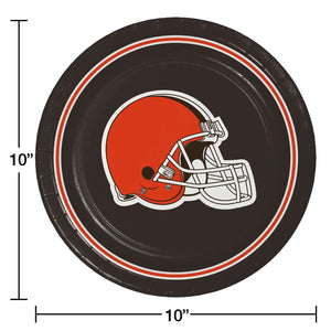 Cleveland Browns NFL Round Paper Plates, 10