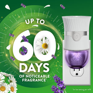 Air Wick Plug In Scented Oil Air Fresheners,  Lavender & Chamomile, 2 warmers + 8 refills