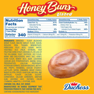 Duchess Honey Buns, 3 oz., 12 pk.