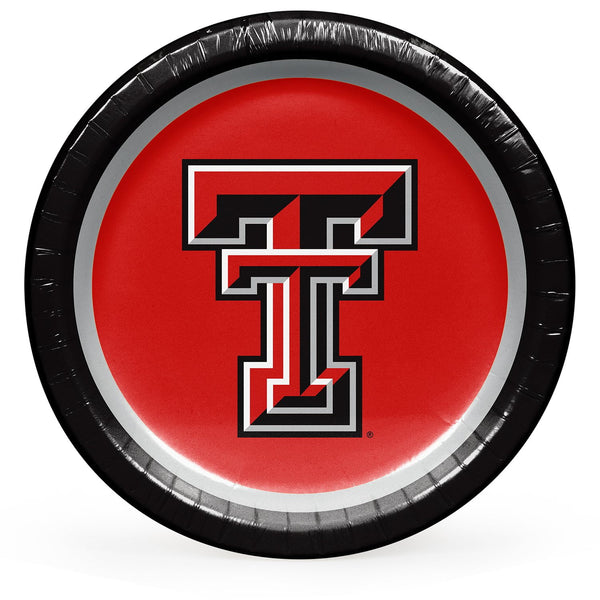Texas Tech Red Raiders NCAA Round Paper Plates, 10