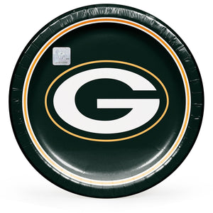 Green Bay Packers NFL Round Paper Plates, 10