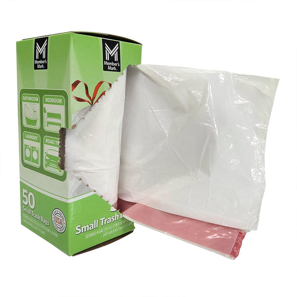 Member's Mark 4-Gallon Drawstring Trash Bags, Fresh, 200 ct.
