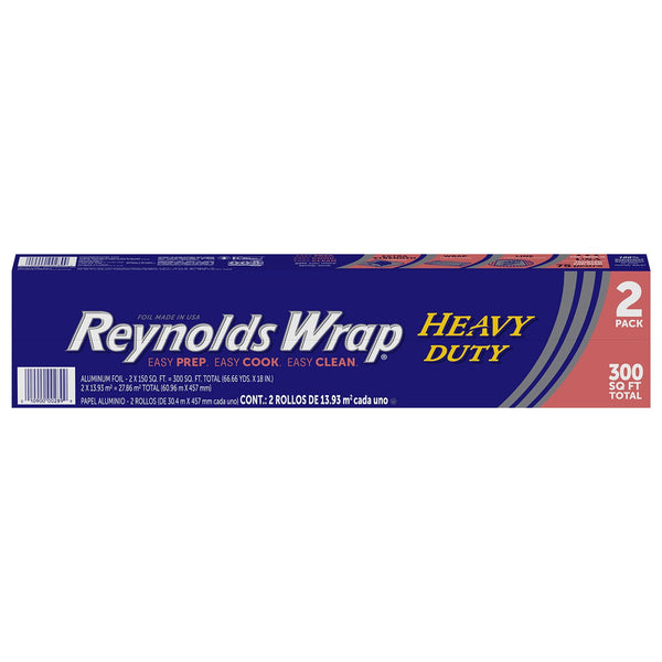 Reynolds Wrap Heavy Duty 18" Aluminum Foil, 150 sq. ft., 2 pk.