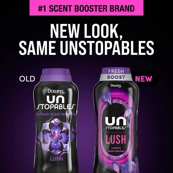 Downy Unstopables  In-Wash Laundry Scent Booster Beads, Lush, 39.9 oz