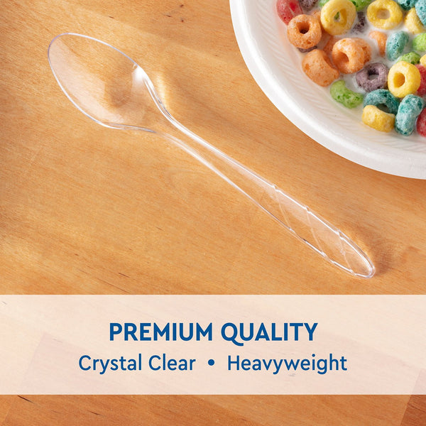 Member's Mark Clear Plastic Spoons, Heavyweight 300 ct.