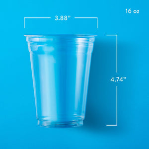 Member's Mark Clear Plastic Cups 16 oz., 132 ct.