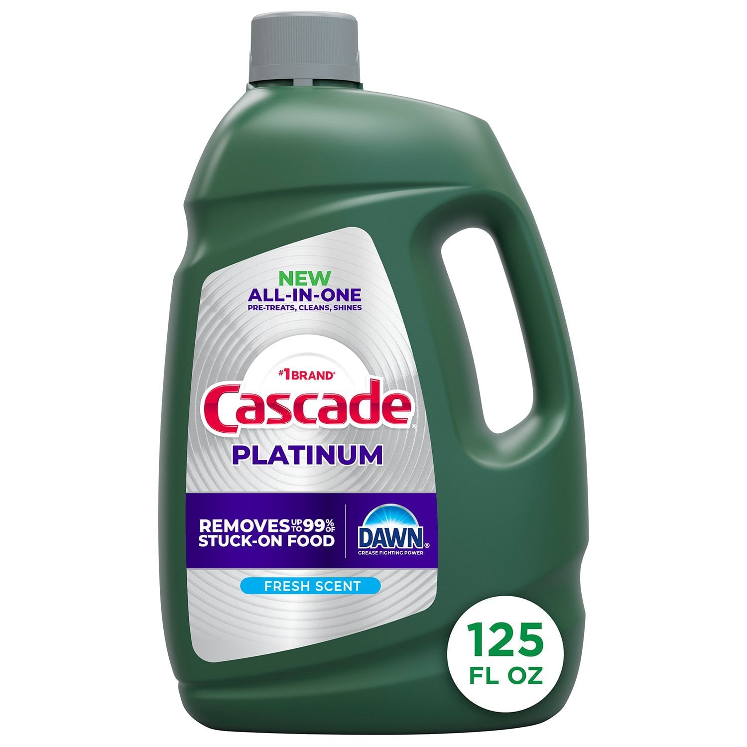 Cascade Platinum Gel Dishwasher Detergent, Fresh, 125 fl. oz.