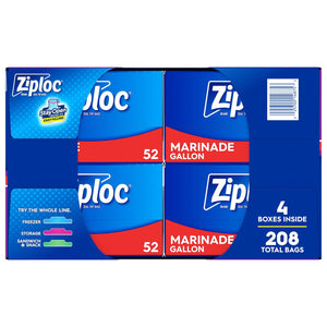 Ziploc Gallon Storage Bags, 208 ct.