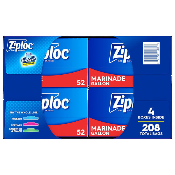 Ziploc Gallon Storage Bags, 208 ct.