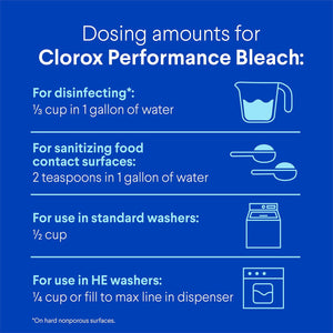 Clorox Performance Bleach, 3 ct., 363 fl. oz.