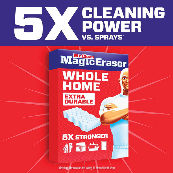 Mr. Clean Magic Eraser Whole Home Extra Durable Cleaning Sponges, 18ct.