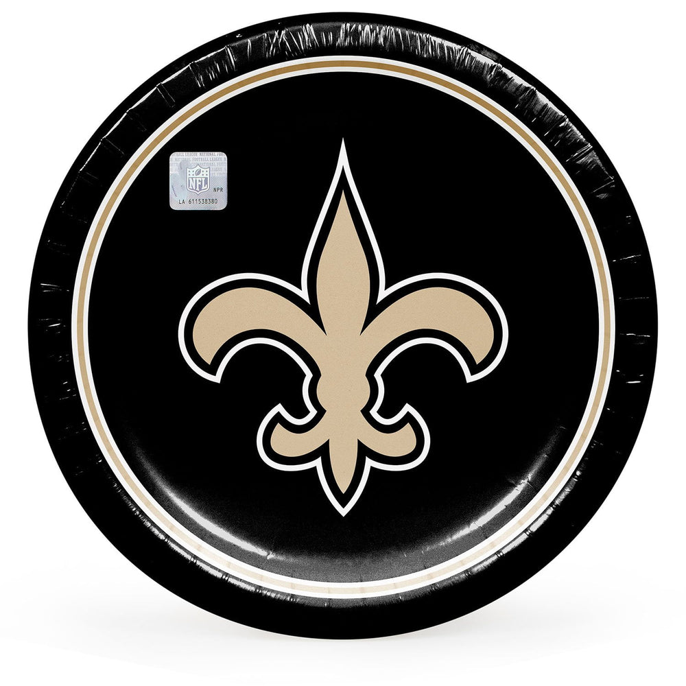 New Orleans Saints NFL Round Paper Plates, 10