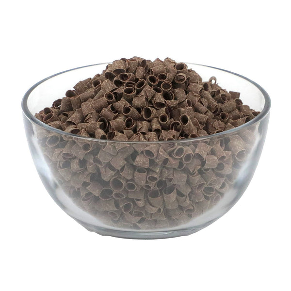 Dark Chocolate Blossom Curls, Bulk Wholesale Case 12 lbs.