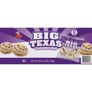 Big Texas Cinnamon Roll, 4 oz., 12 ct.