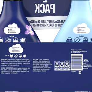 Febreze Extra Strength and Downy Fabric Spray, Original Scent and Calm, 50.6 fl. oz., Pack of 2