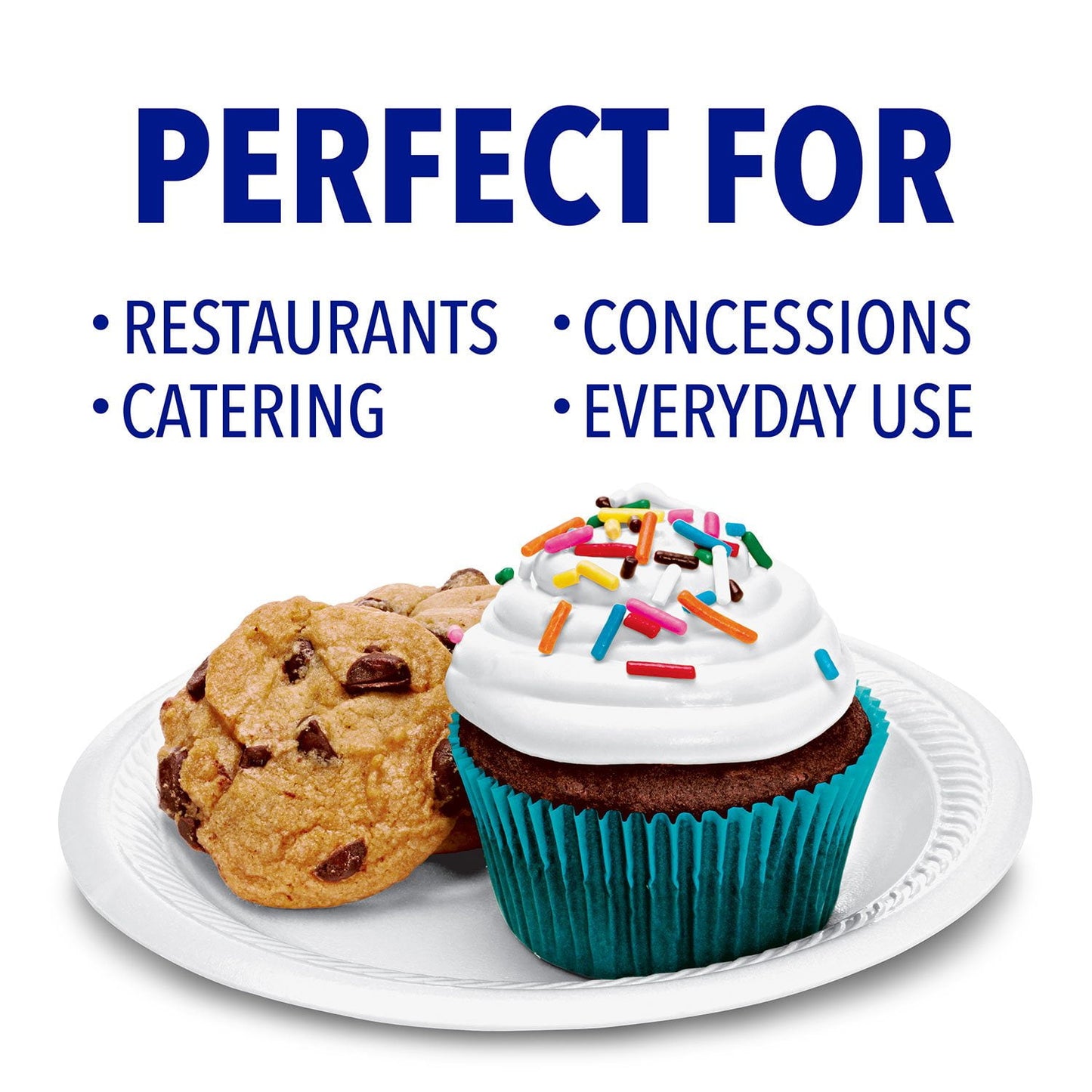 Hefty Supreme Foam Disposable Snack Plates, 6