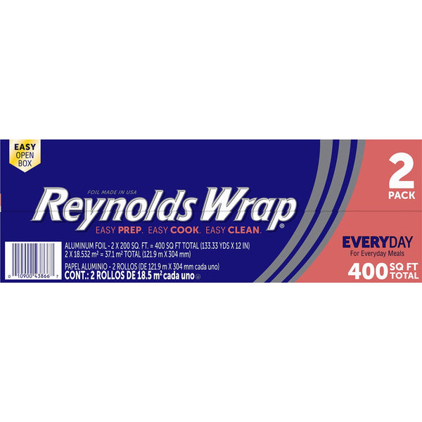 Reynolds Wrap Every Day 12" Aluminum Foil, 200 sq. ft., 2 pk.