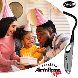 Scripto Aim 'N Flame Multi-Purpose Lighter, 4pk