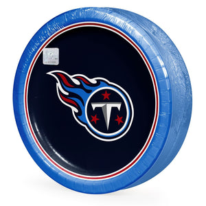 Tennessee Titans NFL Round Paper Plates, 10