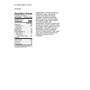 Apple Turnover, Bulk Wholesale Case, 96 ct.