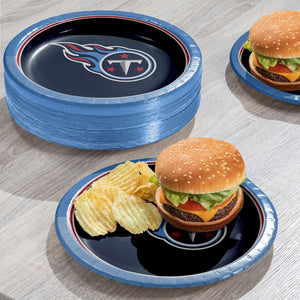 Tennessee Titans NFL Round Paper Plates, 10