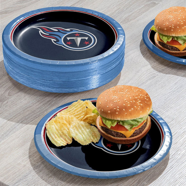 Tennessee Titans NFL Round Paper Plates, 10