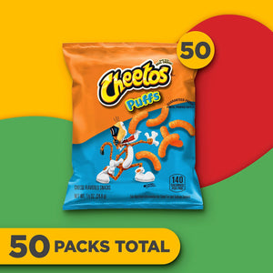 Cheetos Puffs Cheese Snacks, 0.875 oz., 50 pk.
