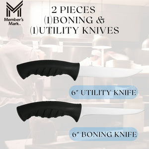 Member's Mark 6" Boning & Utility Knife Set, 2 pk.