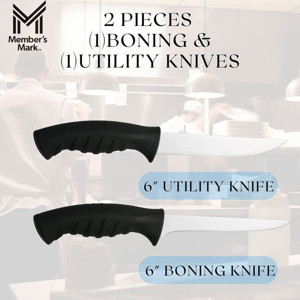 Member's Mark 6" Boning & Utility Knife Set, 2 pk.