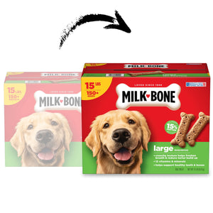 Milk-Bone Original Flavor Large Crunchy Dog Biscuits, 15 lbs.