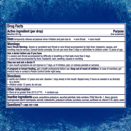 Vicks VapoCool Severe Medicated Sore Throat Drops, 200 ct.