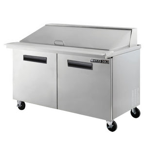 Maxx Cold X-Series Commercial Refrigerated Prep Station, Stainless Steel (15.5 cu. ft.)