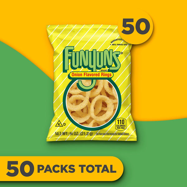 Funyuns Onion Rings Snacks, 0.75 oz., 50 ct.